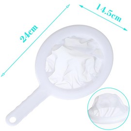 Separation Net, Filter, Mesh Filter, Mizin Connet, Separation Tool, Filtration Tool, Dense Net, Reusable, Easy Storage, Easy to Clean, Non-slip Handle, 100 Mesh, Pack of 2