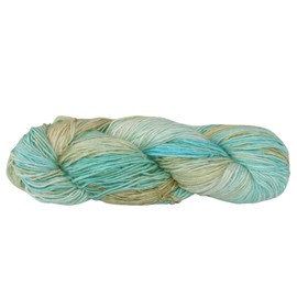 Knitsilk, 100% Recycled Silk Roving and Hand-Dyed Pure Mulberry Silk Yarn Perfect for Knitting, Crocheting, Weaving, and More 100 gm-225 Yards (Berlin) (Pack of 5)