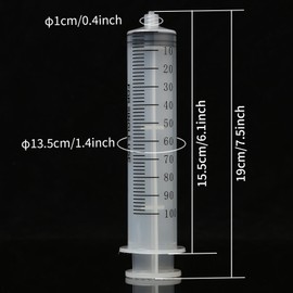 100ml Syringe + 80cm handy plastic tubing by Aketek