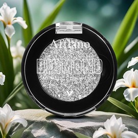 DE'LANCI Silber Weißer Glitzer Lidschatten,Silber Metallischer Schimmer Lidschatten,Hochpigmentiert, Wasserfest,Vegetarismus,Geeignet Für Den Täglichen,Tanzparty,Date-Make-up, Talc Frei #1H