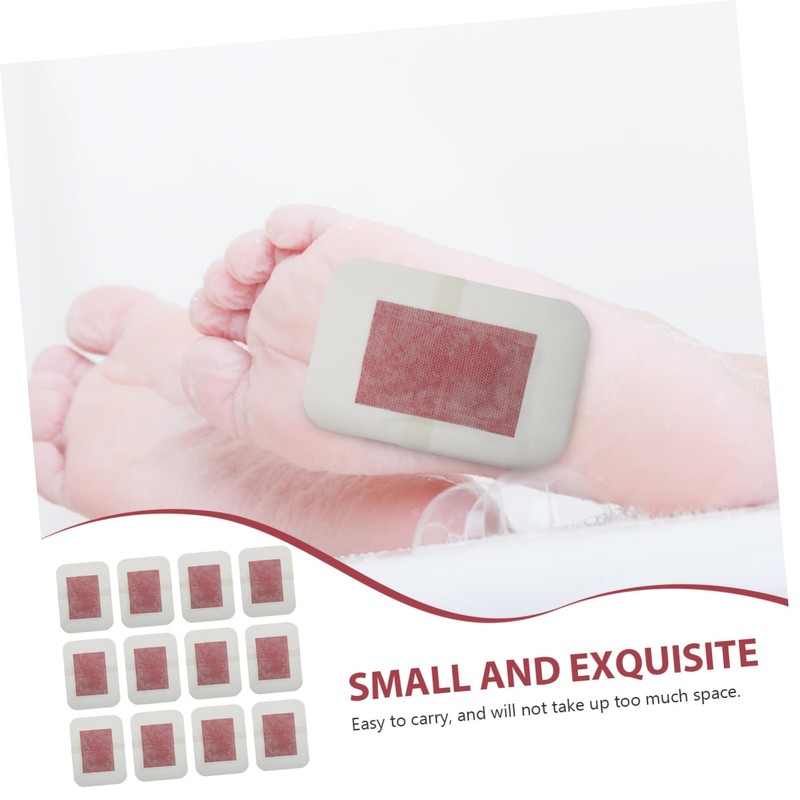 Healvian 12pcs Rose Essential Oil Foot Pads Safe Multi-functional Foot