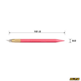 オルファ(OLFA) カッター デザイナーズナイフ 細工 ピンク 216BSP
