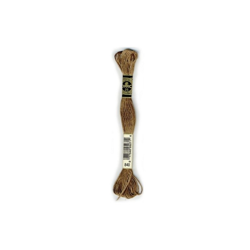 DMC 117-840 6 Strand Embroidery Cotton Floss, Medium Beige Brown,