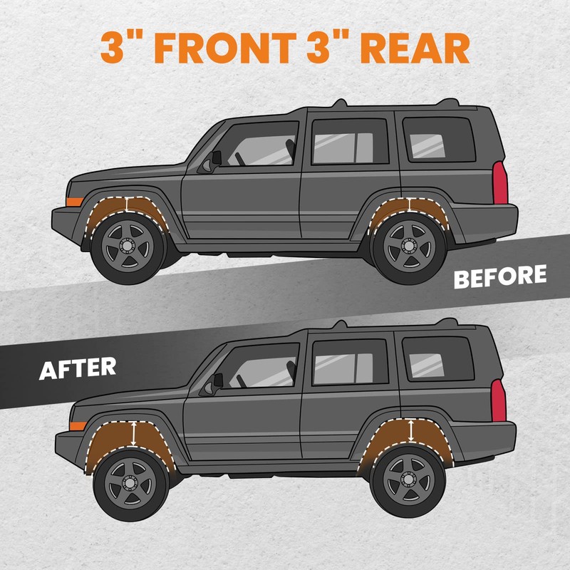 maXpeedingrods 3" Leveling Lift Kit for Chevy Trailblazer/GMC Envoy 2002-2009,