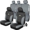 Yupbizauto CAT Car Truck SUV Seat Covers Front and Rear Bench Full Bundle Set 2274G