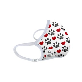 Zitto Washable Nose Protection Mouth with Children's Filter with Paws and Hearts