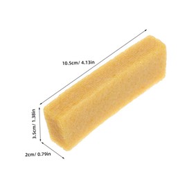 Operitacx Sandschale Reinigung Gummiwisch Radiergummi Schleifpapier Klebriger Reiniger Staubschleifblock Blockschleifer Aquarellreiniger Griffbandreiniger Kunstbedarf Khaki Natürliches Gummi