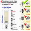 JDE11 Led Bulbs 120V 75W Halogen Candelabra Bulbs Equivalent Dimmable,T3