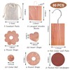 Tigvio 80-Pc Cedar Blocks for Clothes Storage: Blocks, Planks, Hooks,