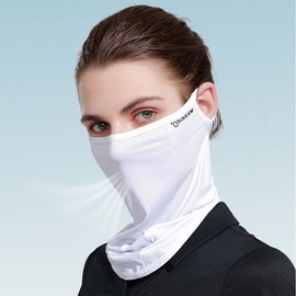 Cool Face XTJ85 Sun Protection Face Cover for Golf, Hiking, Fishing, Cycling - Cooling Fabric Cool Face (Beige)