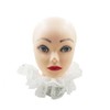 White Detachable Lace Ruffle Collar, Clown Costume Accessory