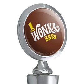 Willy Wonka and the Chocolate Factory Wonka Bar Logo Wine Bottle Stopper