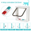 Extra Large Cat Door for Indoor and Outdoor Doors, Lockable