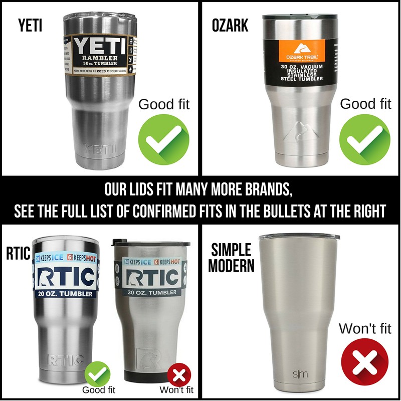 2 Yeti Lids 30 oz Spill Proof - No Leak