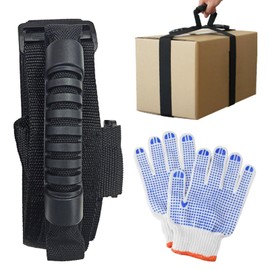 Zoubatt Carrying Belt, For Moving, For One Person Heavy Lifting Tool, Adjustable Length, Carrying Belt, Cardboard, Luggage Strap, Backpack, Convenient Goods (Cross)