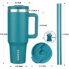 BJPKPK Insulated Tumblers With Handle And Straw 40 oz Stainless