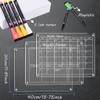 3 Pack Acrylic Magnetic Calendar for Fridge, Magnetic Calendar Dry