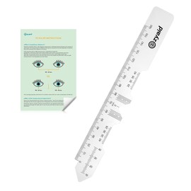 Ezyaid PD Ruler with Instruction Manual - Pupillary Distance Ruler for Pupil Distance Measuring, PD Measurement Tool for Prescription Eyeglasses, Include Eye Care Tips