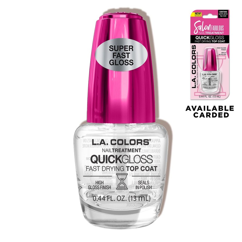 L.A. COLORS Salon Fabulous Nail Treatments, Quick Gloss Fast Drying