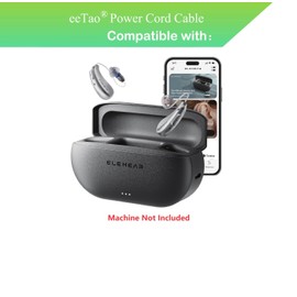 eeTao 5V USB Type C Charging Cable Compatible with ELEHEAR Beyond Hearing Aids for Seniors Adults Case Rechargeable Battery DC5V DC5V 5.0V Power Cord Cable