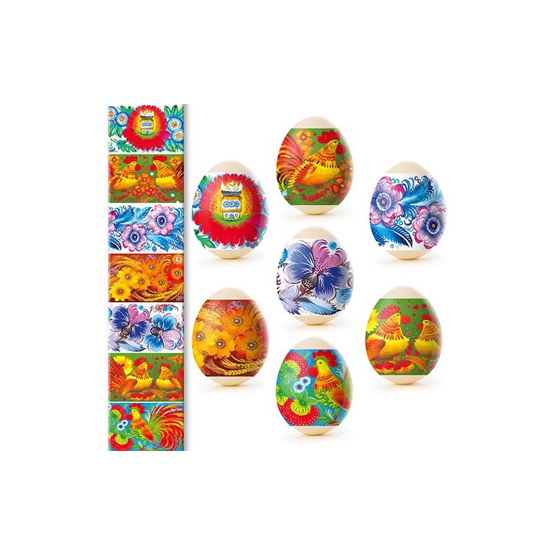 Lot 3 Ukrainian Thermo Heat Shrink Sleeve Decoration Easter Egg