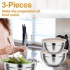 TeamFar Mixing Bowls, Stainless Steel Nesting Salad Bowls with Airtight