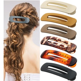 Pack of 6 Flat Hair Clips Women's Laying Hair Clips Thin Thick Hair Non-Slip Hair Clips