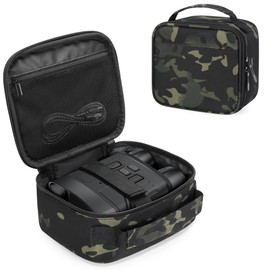 CURMIO Night Vision Goggles Carrying Case, Portable Storage Bag for Night Vision Binoculars, Data Cables, SD Card and Neck Strap, Camouflage (Bag Only)