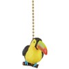 Clementine Designs Tropical Toucan Bird Decorative Ceiling Fan Pull, Whimsical