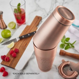 Soro Essentials- 20 oz Stainless Steel Bar Shaker Cup Antique Copper- Cocktail Shaker Boston Shaker Martini Drink Mixer Shaker Tins for Bartending Essential Bar Tools Drink Making Kitchen Restaurants