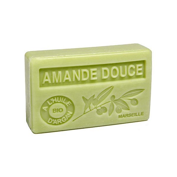 Organic Argan Oil Soap Amande Douce (Sweet Almond) 100 g