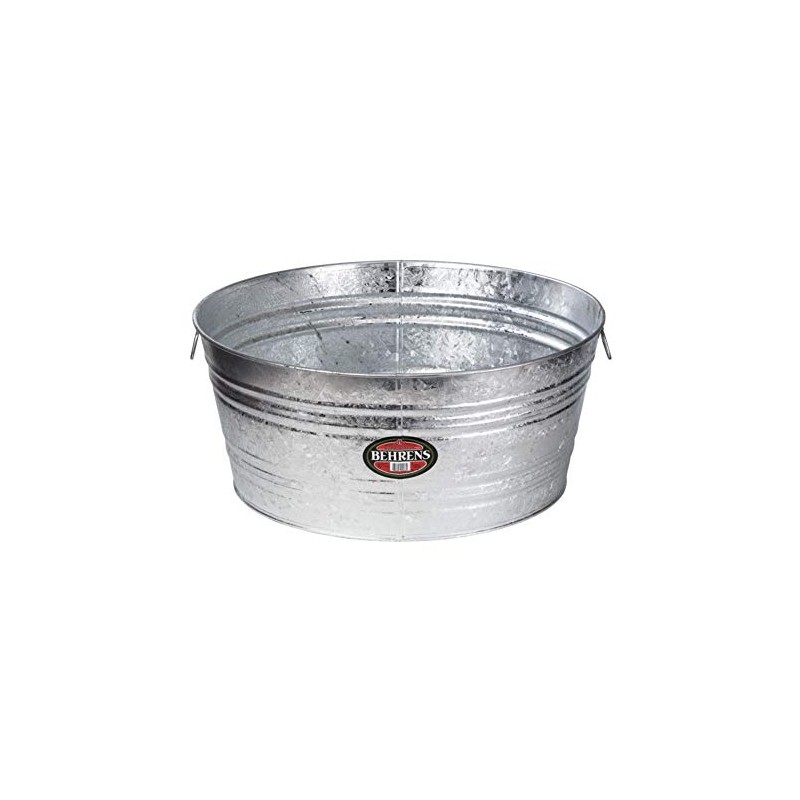 Behrens Tub 14 Gal Round Galvanized
