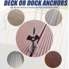 4Pcs Deck or Dock Anchors for Gap Between Boards,Stainless Steel