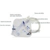 Bolsa Recolectora de Orina Nipro 2000 mL, con Cámara Antirreflujo,