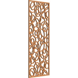 Ekena Millwork WALW22X55X0375LATCH Latrobe Decorative Fretwork Wood Wall Panels, 21 3/8"W x 54 3/8"H, Cherry