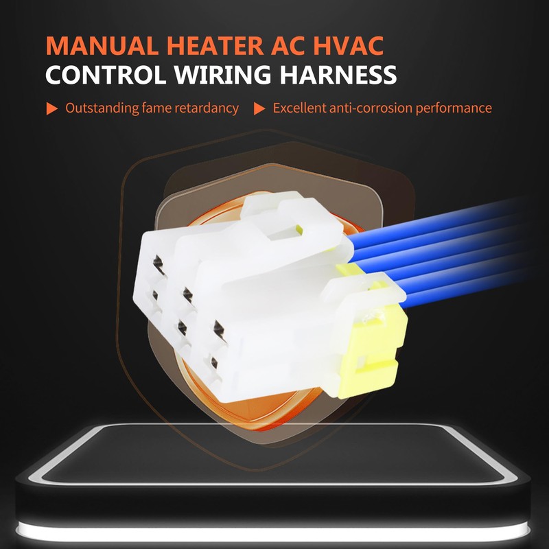 HiSport Manual Heater AC HVAC Control Wiring Harness Replacement for