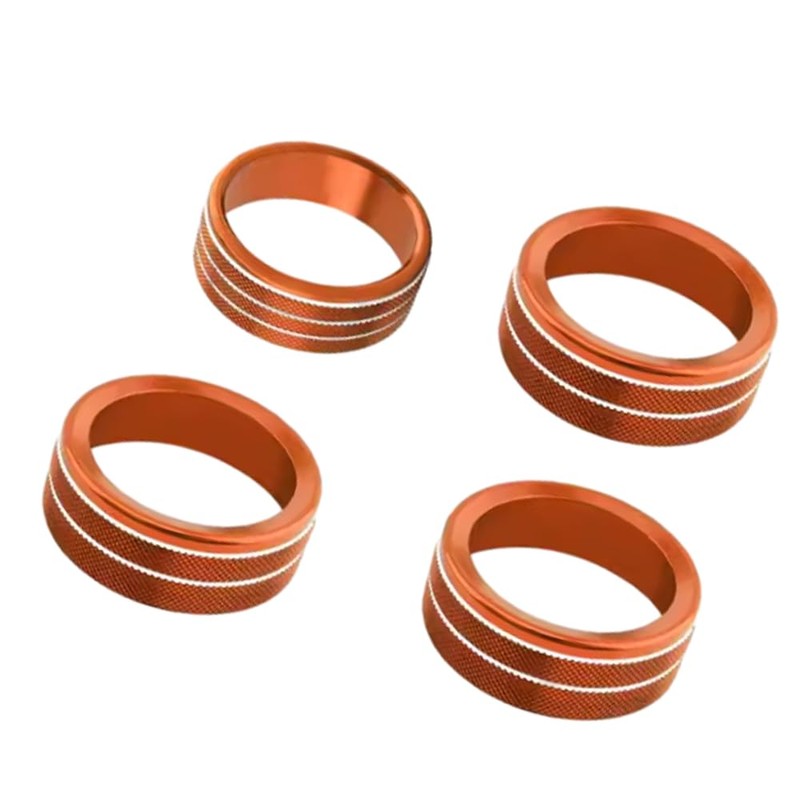 Kacepar Car Styling Air Conditioning Knobs Circle Trim, Air Conditioning