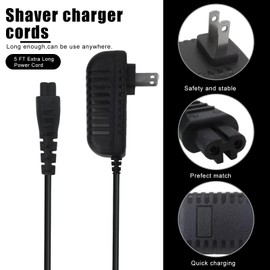 WELURE 5V Charger for Remington Shaver HC4250 HC5870 PF7500 PF7600 PG6250 PG6255 PG6170 PG6171 XR7000 XF8550 XF8700 XR1400 XR1430 HC5950, Black Razor Trimmer Charging Cord