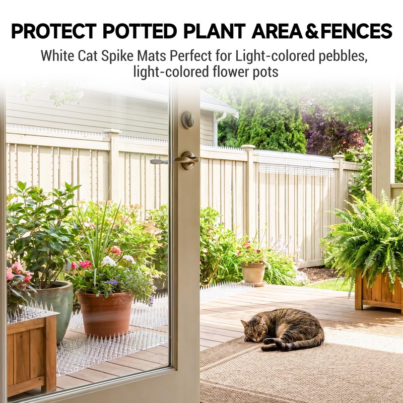 PatiencET Outdoor Cat Deterrent Mats 16 Pack 16 x 13