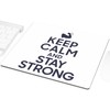 Fabulous Mauspad Keep Calm and Stay Strong Parodie Sport Krafttraining,