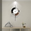 HEBOIX Modern Wall Clock for Living Room,Large Decorative Wall Clock,Digital