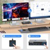 HDMI Kvm Switch 2 Monitors 2 Computers 4K@60Hz Dual Monitor