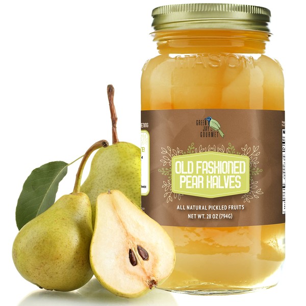 Green Jay Gourmet Old Fashioned Pears in a Quart Jar