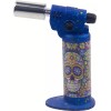 Ever Tech Double Table Torch Lighter Adjustable Flame Refillable Skull