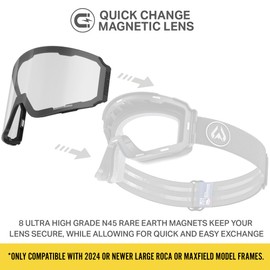 Wildhorn Outfitters Roca Pro Ski Goggles Extra/Replacement Frameless Lens 185 View