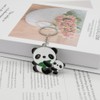 Cute Panda Keychain Charm Accessories Animal Panda Key Chain Ring