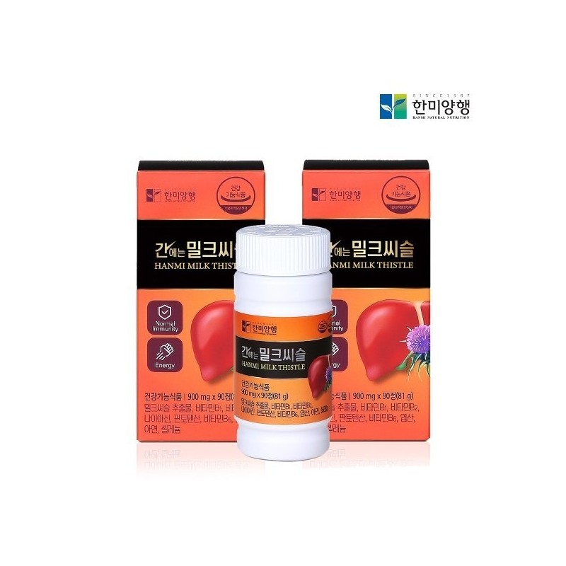 Hanmi Yanghaeng 한미양행 간에는 밀크씨슬 6월분 Hanmi Yanghaeng Milk Thistle
