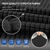 KEKUOU Stretch Sofa Cover Slipcover ，Couch Covers for 3 Cushion