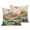 Outdoor Chair Cushion Covers 18x18 Set of 2,Cute Throw Pillows