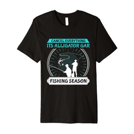 Alligator Gar Fishing Spot Rod and Reel Combo Alligator Gar Premium T-Shirt